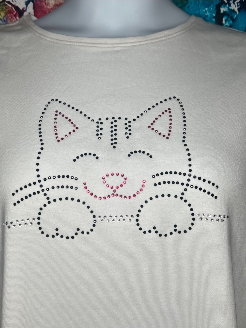 Kitty and Paws Rhinestone Top [6 R] - Picture 2 of 8